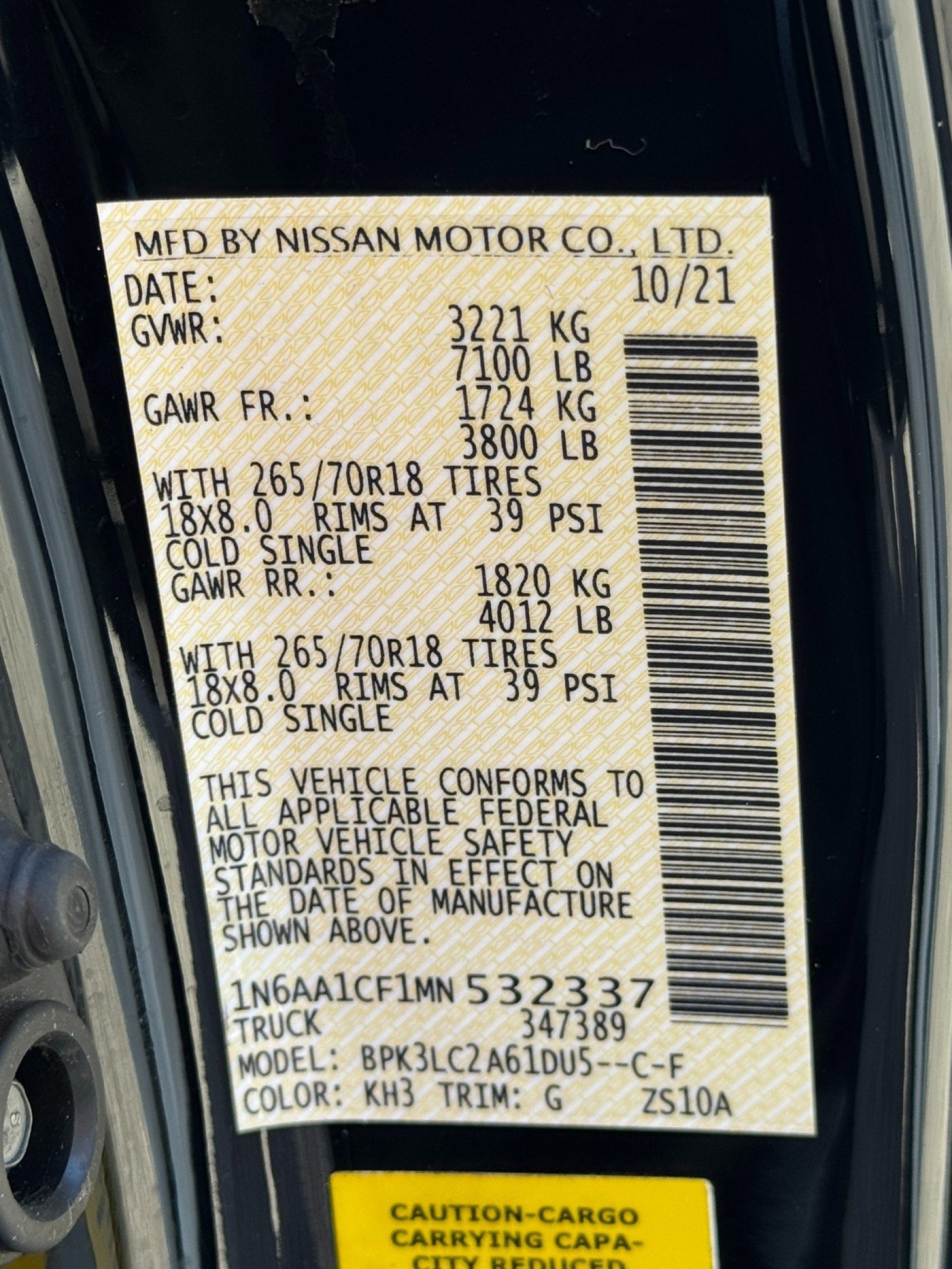 Used 2021 Nissan Titan SV w/ SV Convenience Package RWD image 32