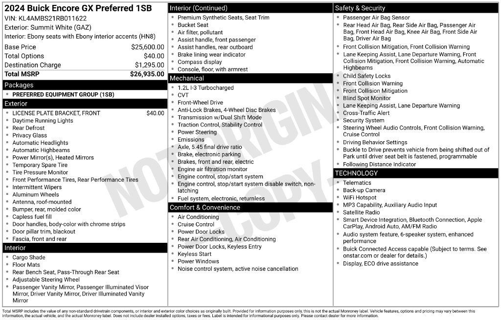 Certified 2024 Buick Encore GX Preferred FWD image 5