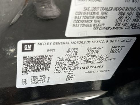 Certified 2021 GMC Sierra 1500 Elevation AWD/4WD image 32