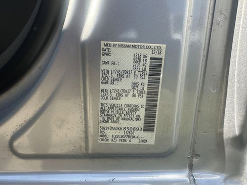 Used 2019 Nissan NV 3500 SV w/ Navigation Package image 21