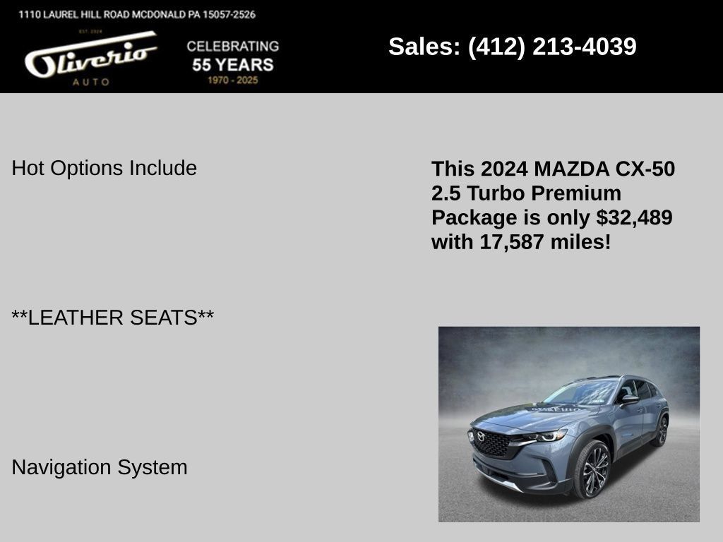 Used 2024 MAZDA CX-50 AWD 2.5 Turbo w/ Cargo Package image 5