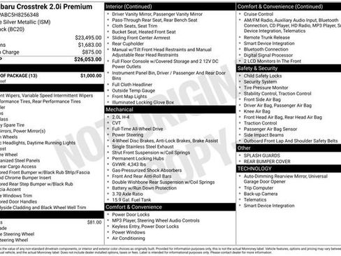 Used 2017 Subaru Crosstrek 2.0i Premium w/ Moonroof Package image 18