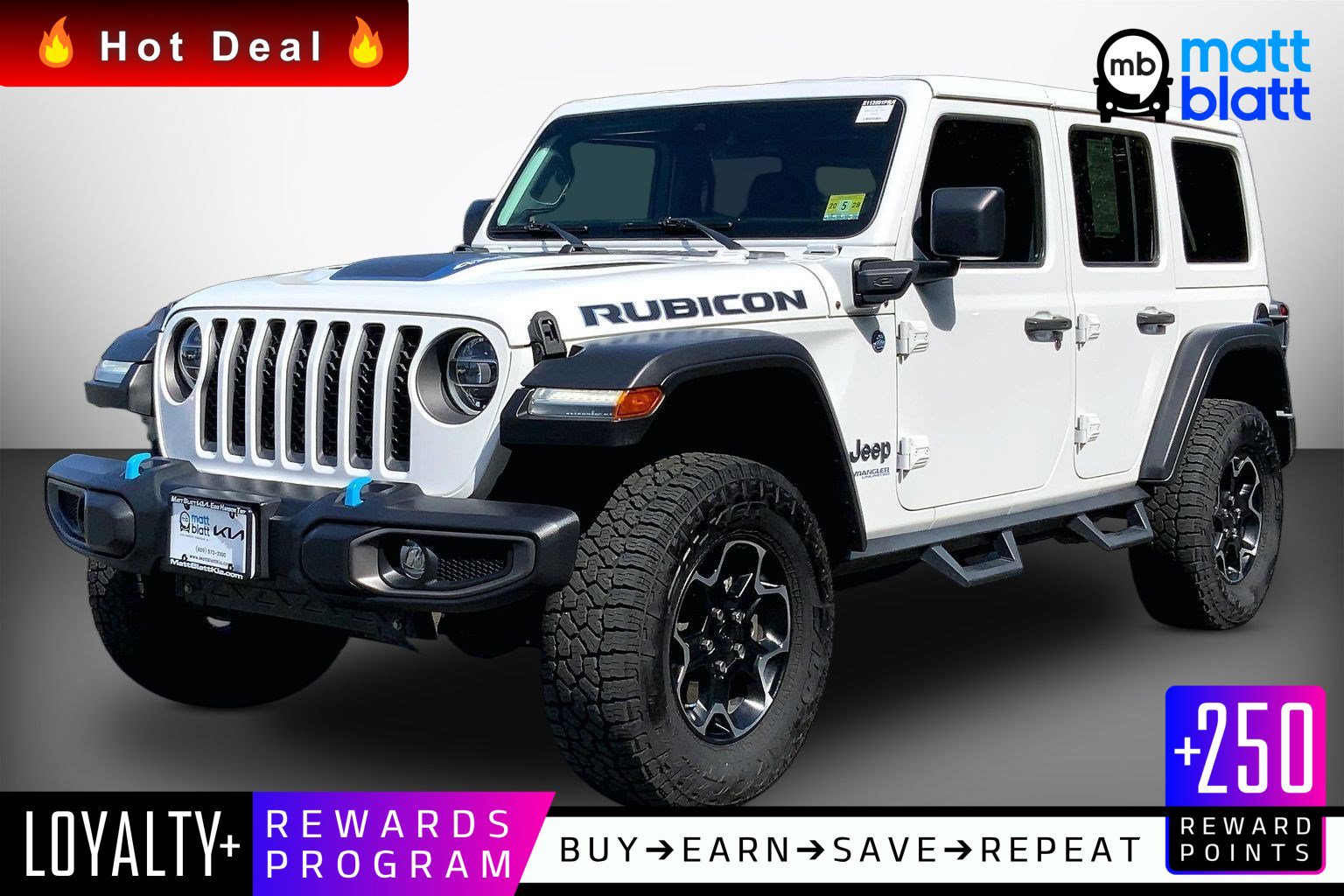 Used 2021 Jeep Wrangler Unlimited Rubicon 4xe w/ Safety Group AWD/4WD image 1