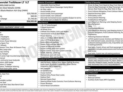 Used 2021 Chevrolet TrailBlazer LT image 13