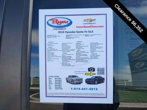 Used 2010 Hyundai Santa Fe GLS image 9