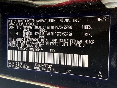 Used 2021 Toyota Sequoia TRD Sport w/ TRD Sport Premium Package AWD/4WD image 35