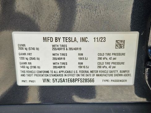 Used 2023 Tesla Model S Plaid AWD/4WD image 36