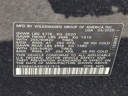 New 2025 Volkswagen Atlas Cross Sport SE image 20