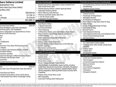 Used 2023 Subaru Solterra AWD image 2