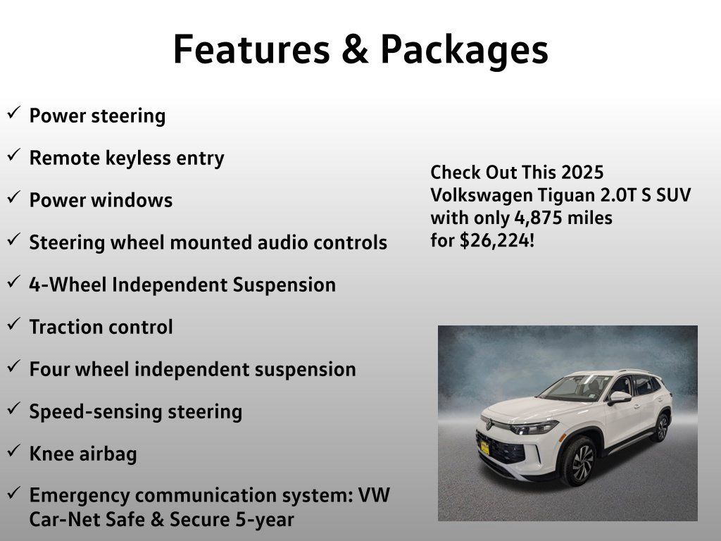 Used 2025 Volkswagen Tiguan S AWD/4WD image 8