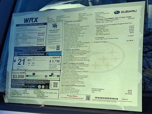 New 2025 Subaru WRX Premium image 9