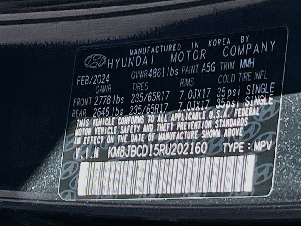 Used 2024 Hyundai Tucson Blue AWD/4WD image 32