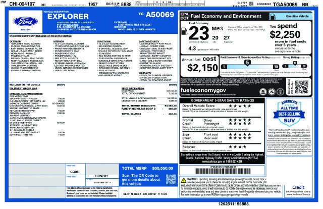 New 2026 Ford Explorer ST-Line w/ ST-Line Street Pack AWD/4WD image 33