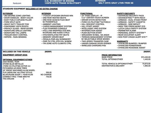 Used 2025 Ford Expedition Platinum AWD/4WD image 8