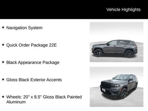Used 2024 Jeep Grand Cherokee Limited w/ Black Appearance Package AWD/4WD image 3