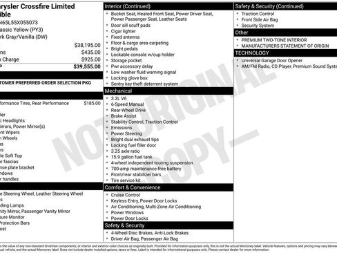 Used 2005 Chrysler Crossfire Limited RWD image 24