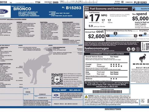 Used 2023 Ford Bronco Badlands w/ Sasquatch Package image 9