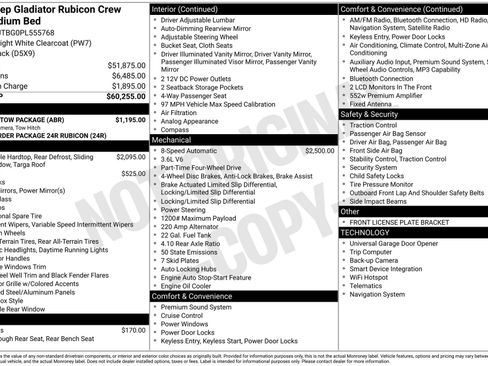 Used 2023 Jeep Gladiator Rubicon w/ Trailer Tow Package AWD/4WD image 18