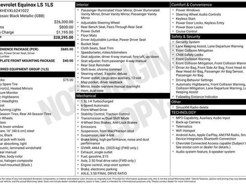 Certified 2020 Chevrolet Equinox LS w/ LS Convenience Package FWD image 15