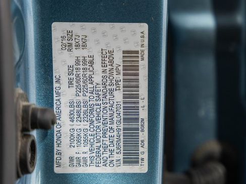 Used 2016 Honda CR-V Touring image 44