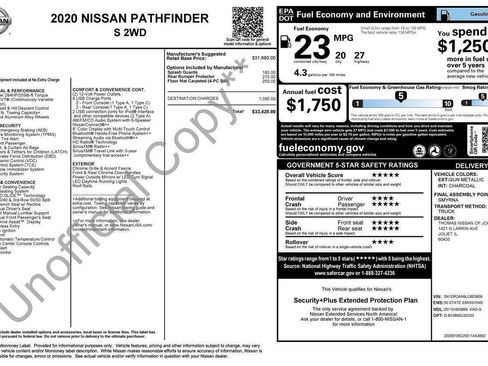 Used 2020 Nissan Pathfinder S FWD image 26