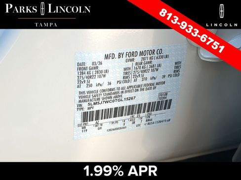 Certified 2026 Lincoln Aviator Reserve w/ Luxury Package RWD image 37