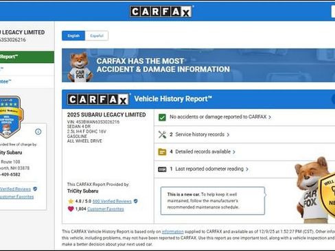 Used 2025 Subaru Legacy Limited image 12