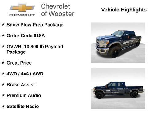 Used 2011 Ford F350 Lariat w/ Snow Plow Prep Pkg AWD/4WD image 2