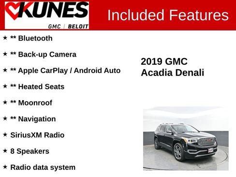 Used 2019 GMC Acadia Denali AWD/4WD image 2