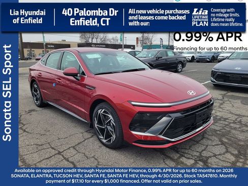 New 2026 Hyundai Sonata SEL FWD image 1