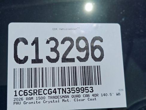 New 2026 RAM 1500 Tradesman RWD image 10