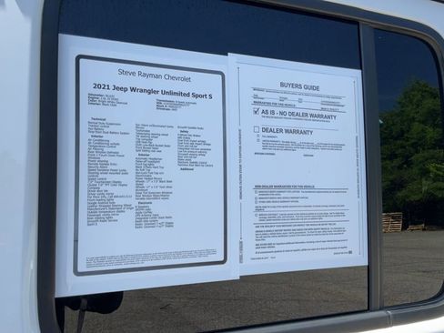 Used 2021 Jeep Wrangler Unlimited Sport AWD/4WD image 25