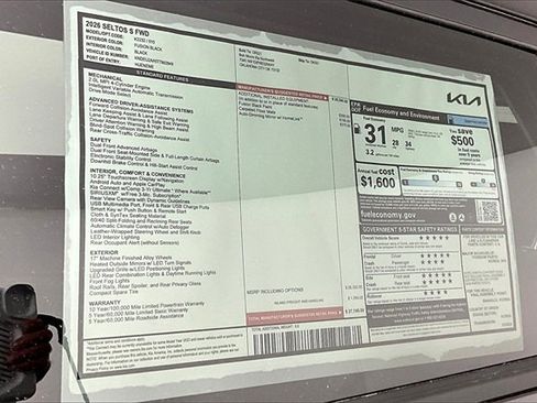 New 2026 Kia Seltos S image 14
