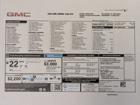 Certified 2023 GMC Sierra 1500 AT4 w/ Technology Package image 27
