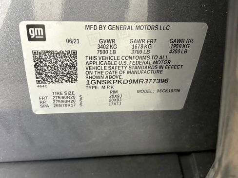 Used 2021 Chevrolet Tahoe Z71 image 9