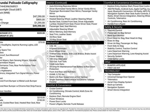 Used 2022 Hyundai Palisade Calligraphy w/ Cargo Package image 6