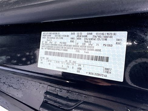 Used 2023 Ford Transit 250 148 High Roof Extended w/ Load Area Protection Package image 24