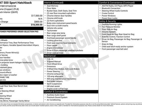 Used 2013 FIAT 500 Sport image 14