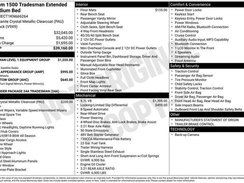 Used 2019 RAM 1500 Tradesman RWD image 6