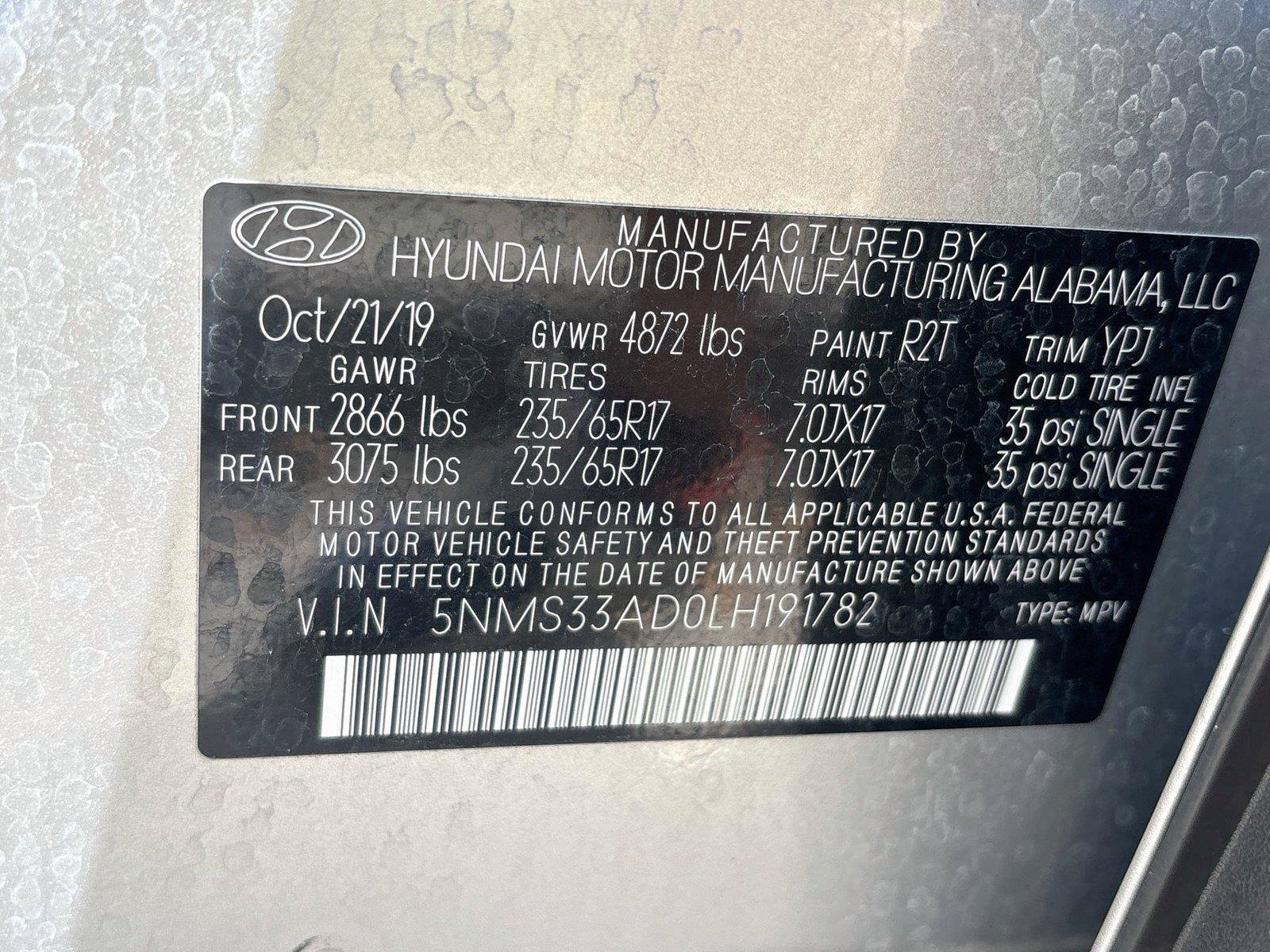 Used 2020 Hyundai Santa Fe SEL FWD image 18