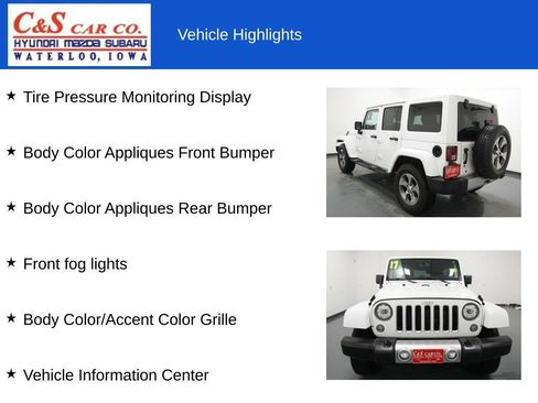 Used 2017 Jeep Wrangler Unlimited Sahara w/ Connectivity Group AWD/4WD image 13