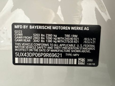 Certified 2023 BMW X3 sDrive30i w/ Premium Package RWD image 35