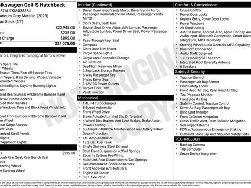 Used 2019 Volkswagen Golf S image 38