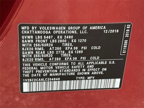 Used 2020 Volkswagen Atlas Cross Sport SE w/ Panoramic Sunroof Package image 32