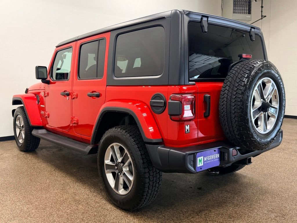 Used 2021 Jeep Wrangler Unlimited Sahara w/ Uconnect 4C Nav & Sound Group AWD/4WD image 3
