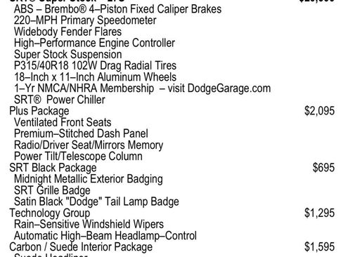 Used 2022 Dodge Challenger SRT Super Stock image 34