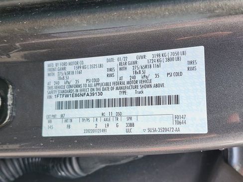 Certified 2022 Ford F150 XLT w/ Equipment Group 302A High AWD/4WD image 33