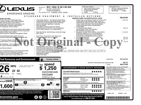 Used 2018 Lexus IS 300 w/ Comfort Package image 3