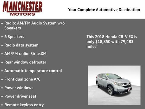 Used 2018 Honda CR-V EX image 2