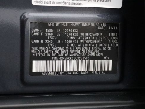 Used 2012 Subaru Outback 2.5i Limited w/ Moonroof Pkg AWD/4WD image 25